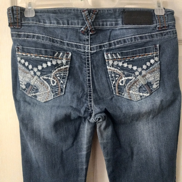 twenty-one Black Low Rise Blue Denim Jeans 9/10 R - Picture 4 of 5